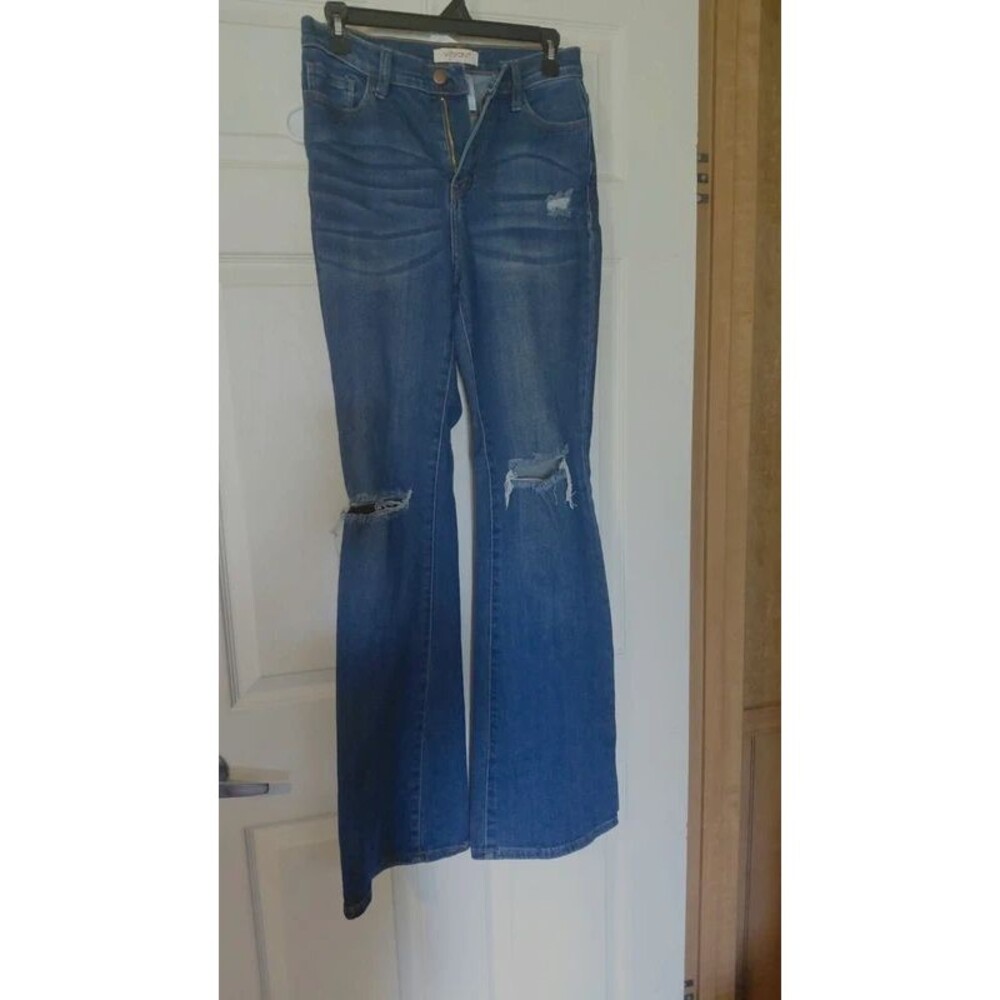 Vibrant distressed jeans-7